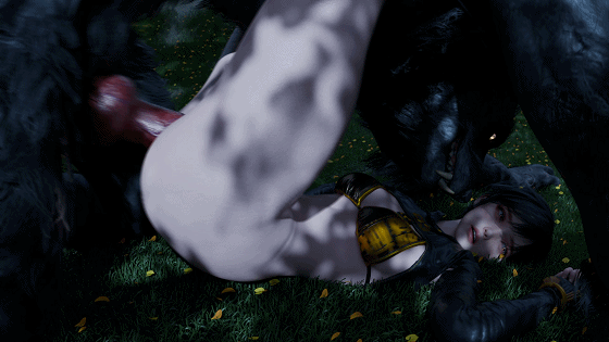 [3D/无修/CV] Shark3D (Rekin3D) 11月新作：2B+碧莉+海莉+秋儿+百合 性感御姐狼人巨根爆肏中出 [536M/FM/WY]