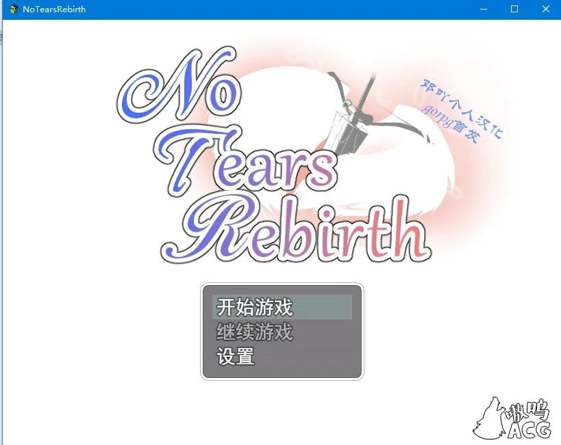 无泪重生 No Tears Rebirth 邓吖个人精翻汉化版 [帽子RPG/汉化] (新汉化)