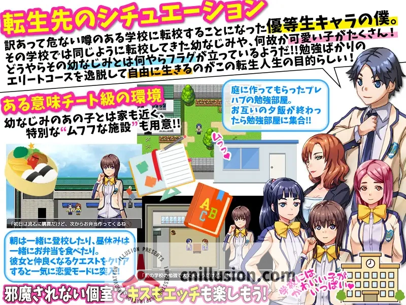 转生异世界？不存在的，我只是个普通学生啦！[PC-RPG] [Relation/AI汉化] 日常向 (RPG/639M) 😏