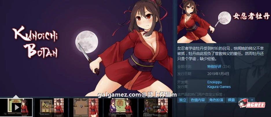 女忍者牡丹！完整版 ARPG 官中 [动态动作战斗+全CG存档] /450MB/中文