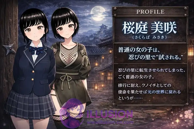 女忍者心得?那不就是忍住羞耻坚持到底嘛！くのいちの心得は恥ずかしさに耐えることです! [新作RPG/冒险] /FM+百度/1.2G