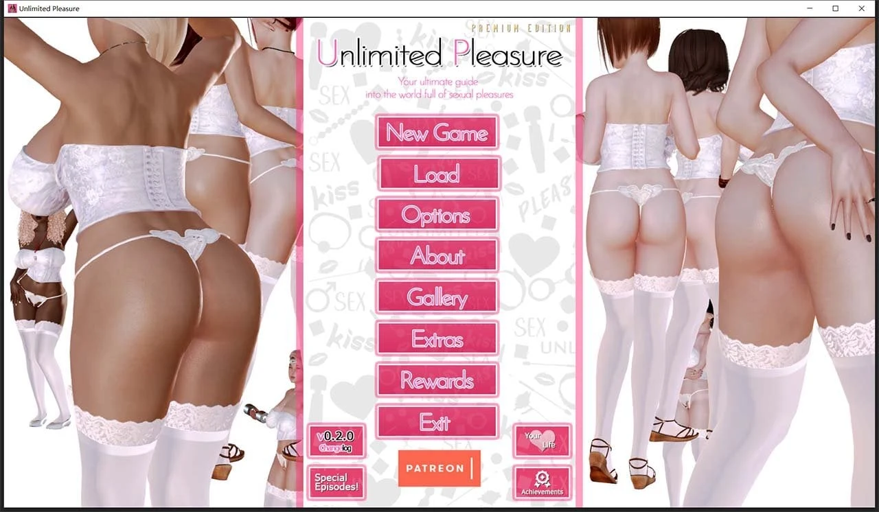 无尽的满足 Unlimited Enjoyment 重制高级版 V0.2 官方英文版 [PC+安卓/更新/4G]（欧美SLG/动态/英文）
