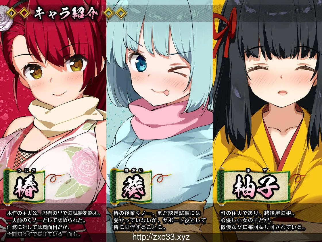 女忍者椿·くノ一椿！官方中文版[RPG/战斗场景/陷阱] 含存档+CG包 900M